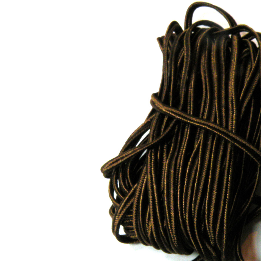 Sznurek soutache brązowy ciemny 3mm