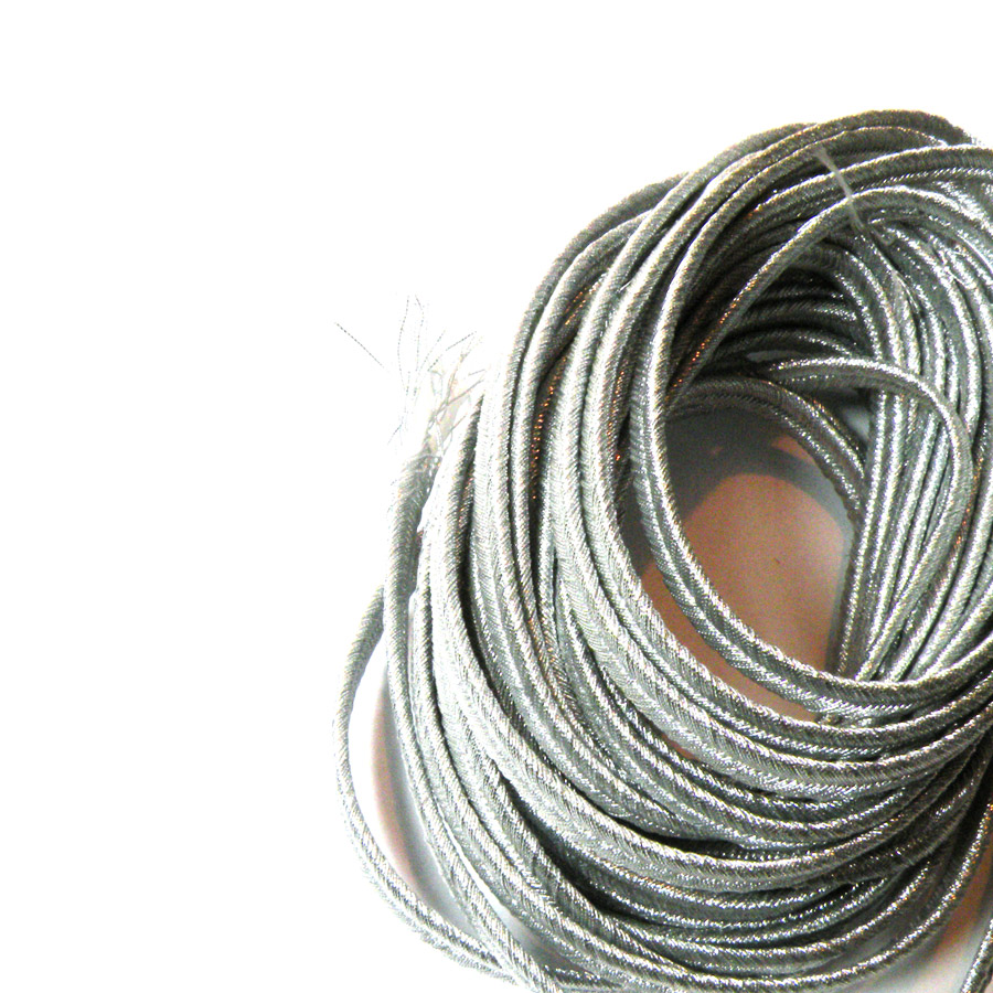 Sznurek soutache metaliczny srebrny 2,5mm