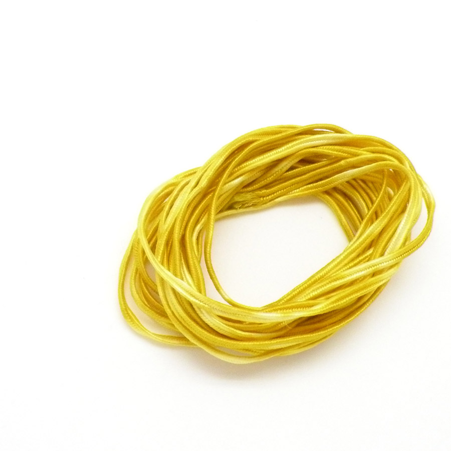 Sznurek soutache cytrynowy melanż 3mm