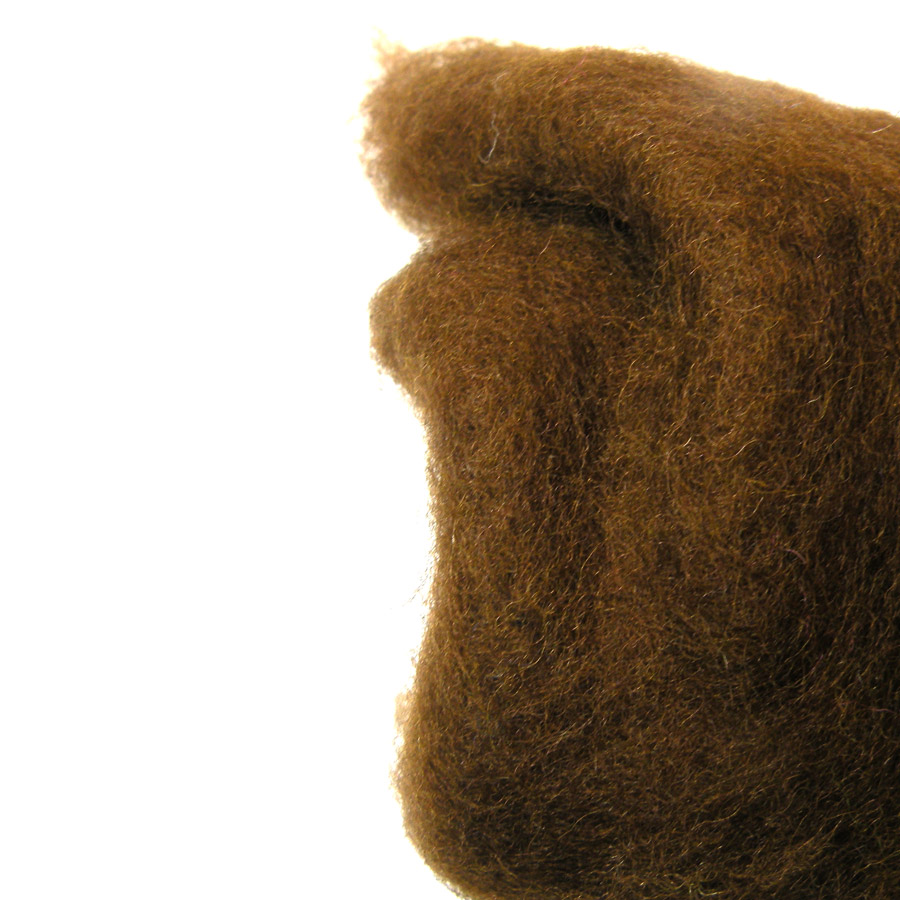 Wełna do filcowania brązowa