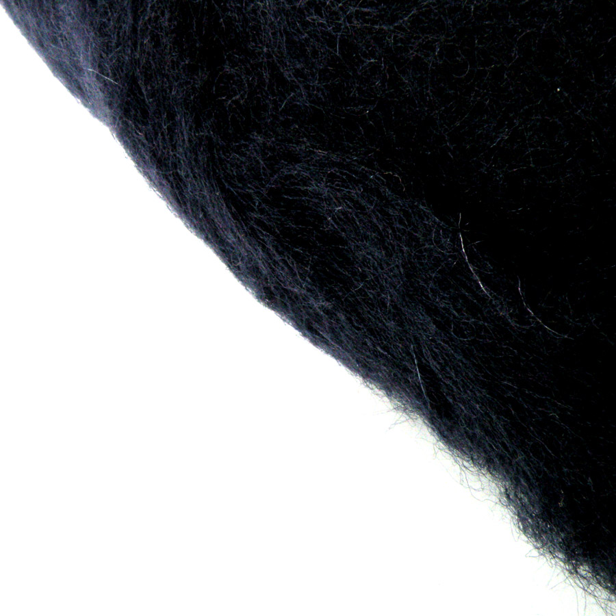 Wełna do filcowania czarna