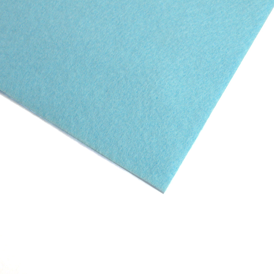 Filc w arkuszu błękitny