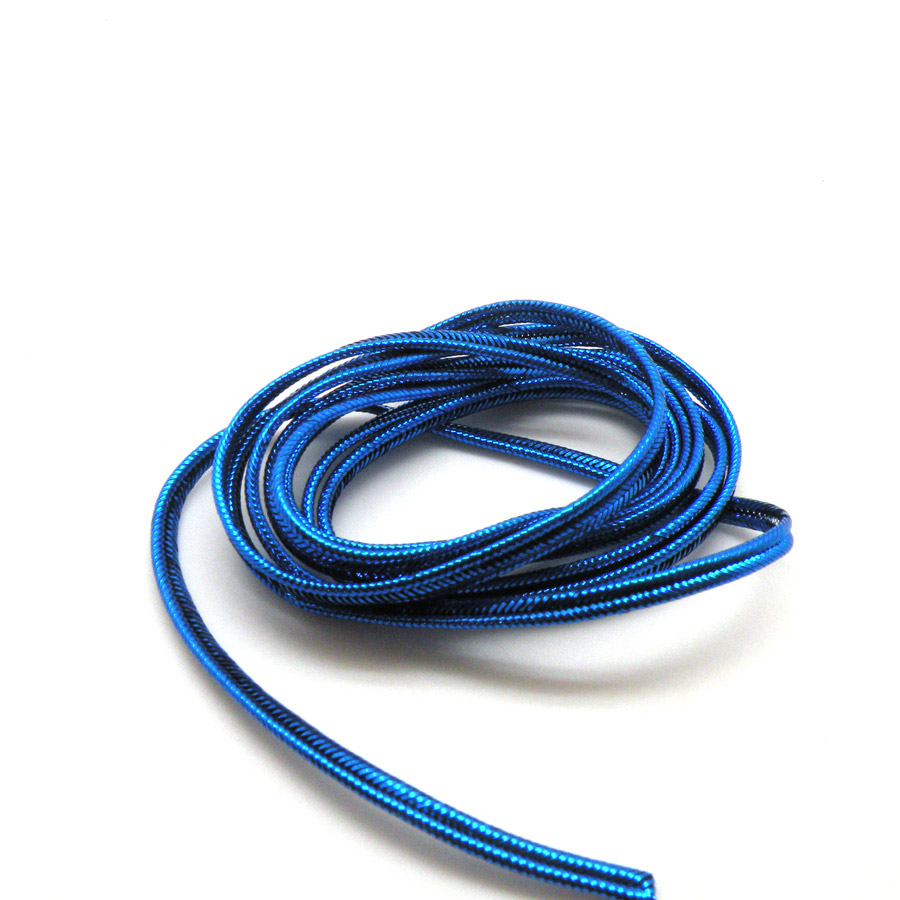 Sznurek soutache metaliczny granatowy