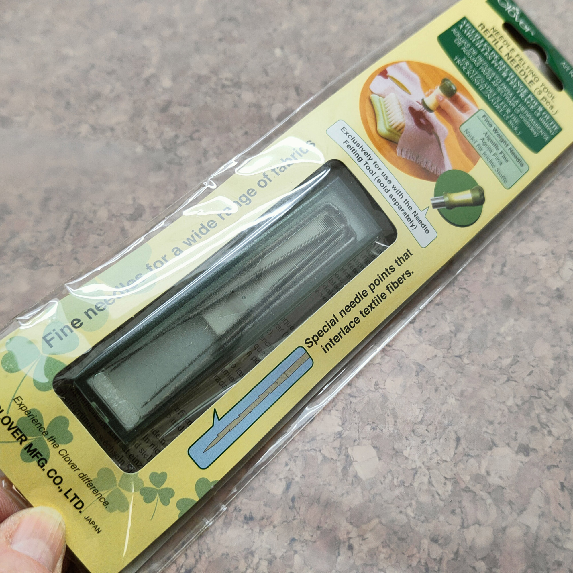 Zestaw 5 cienkich igieł do filcowania