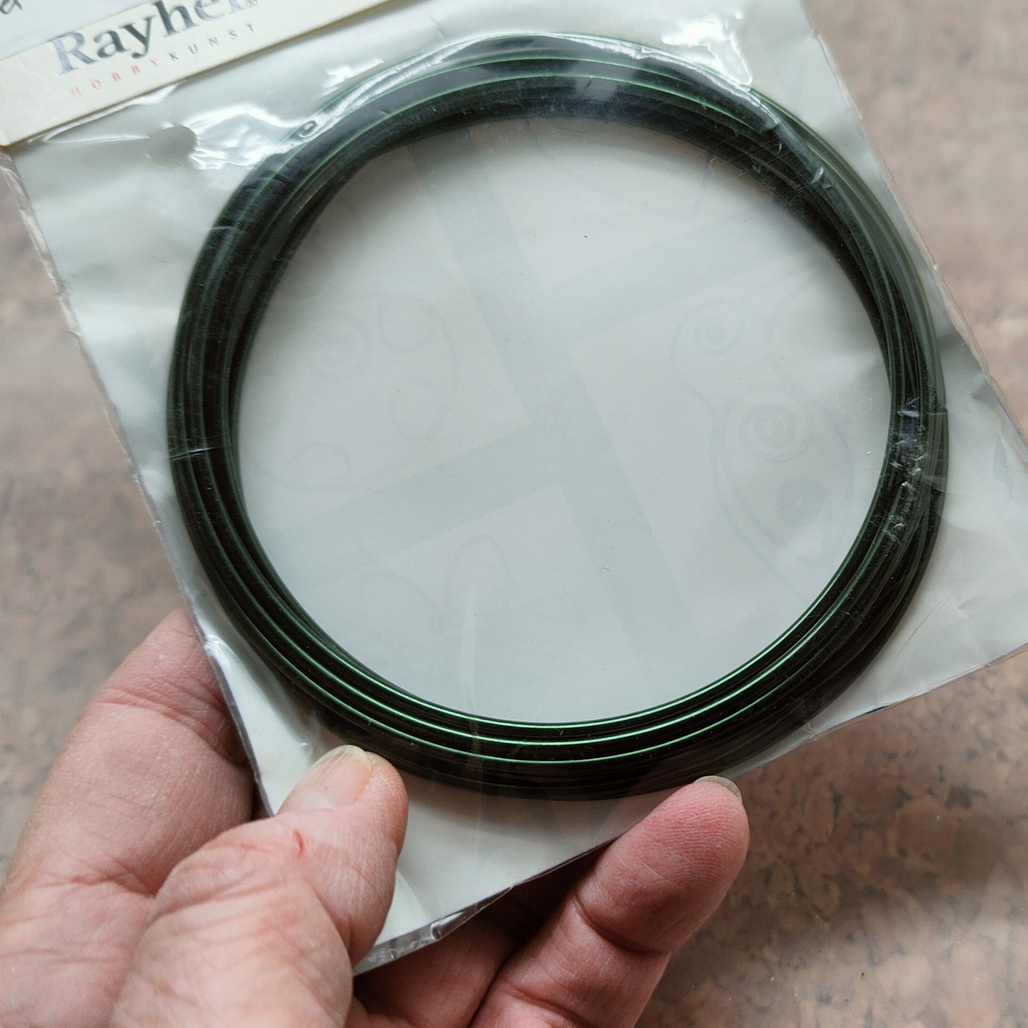 Drut aluminiowy 3mm w kolorze zielonym