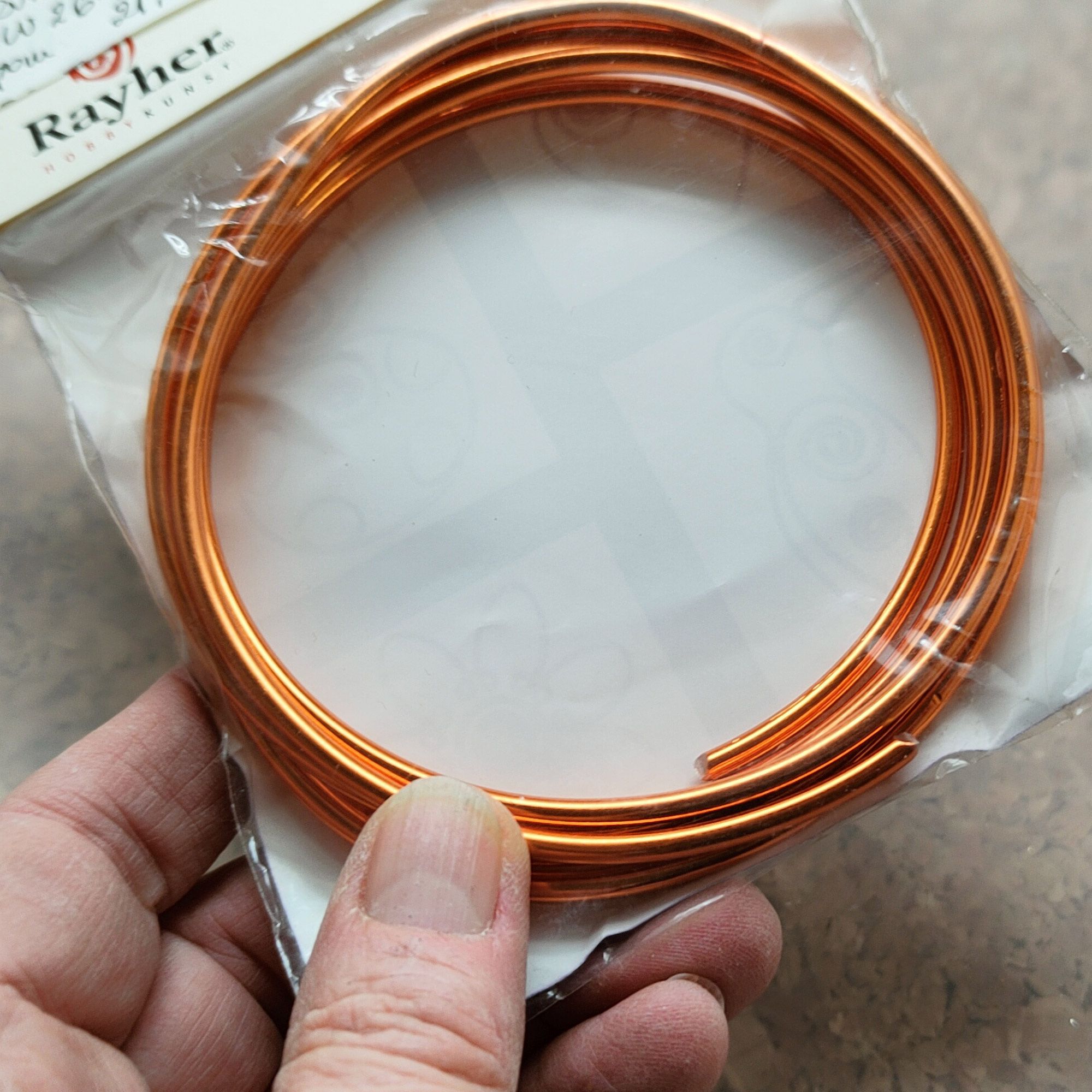 Drut aluminiowy 3mm w kolorze pomarańczowym