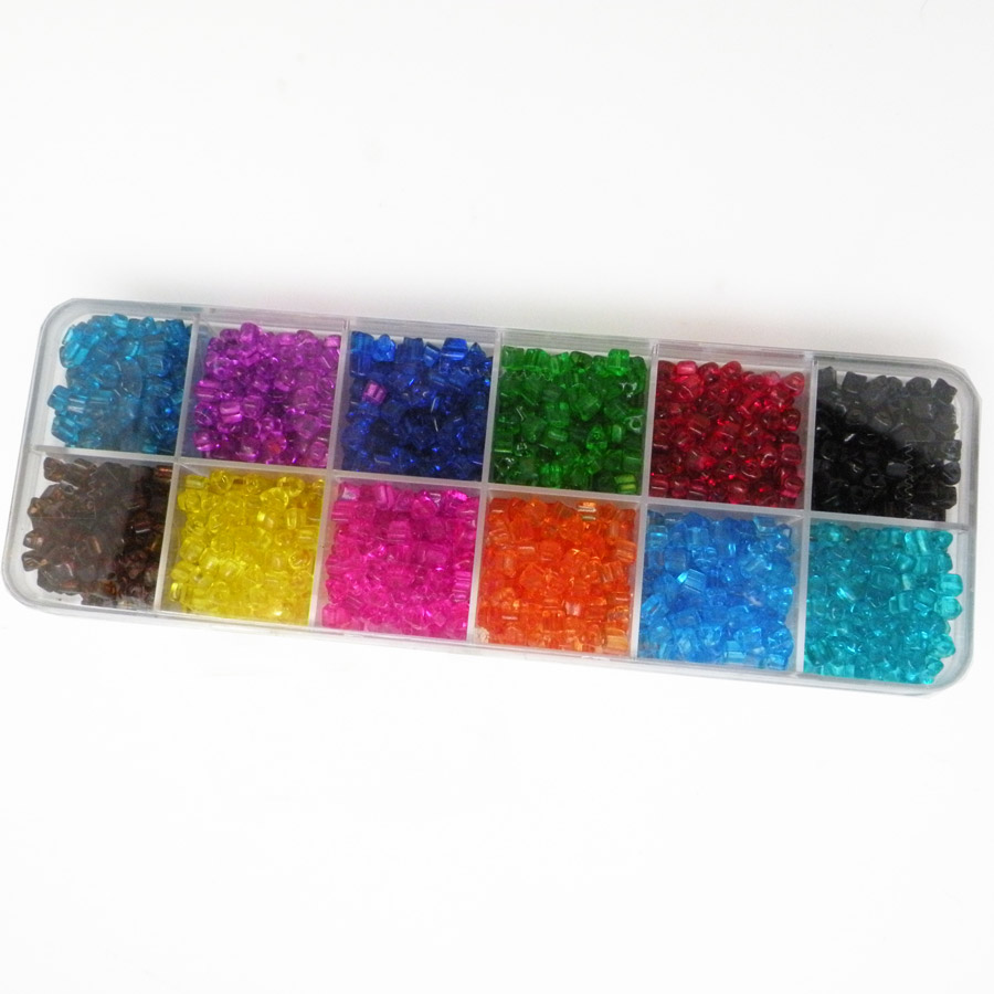 Zestaw koralików kolorowych