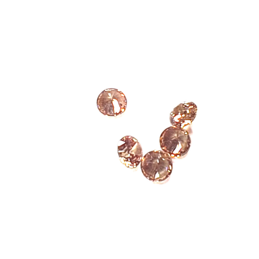 cyrkonia okrągła szampan 3mm