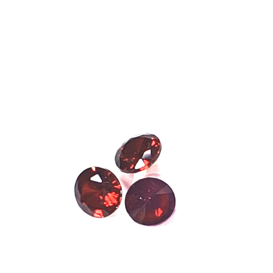 cyrkonia okrągła granat 5mm