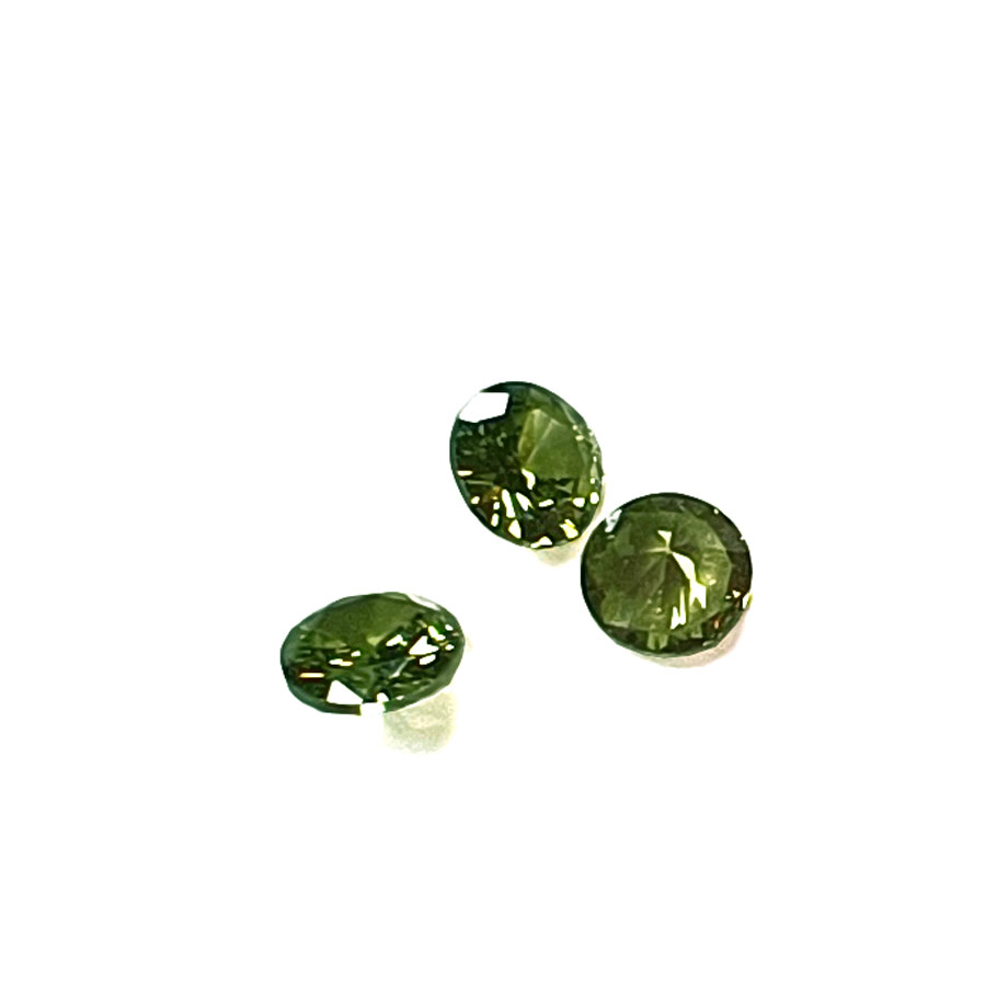 cyrkonia okrągła oliwin 5mm