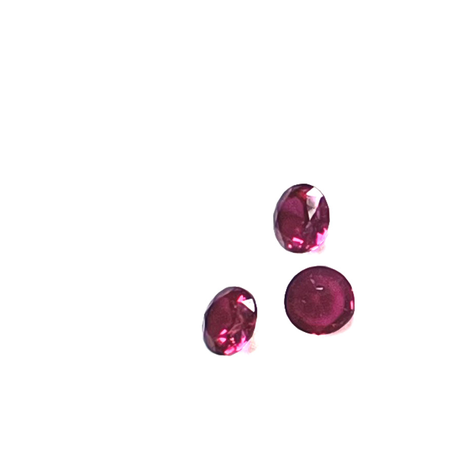 cyrkonia (corund) okrągła rubin 5mm