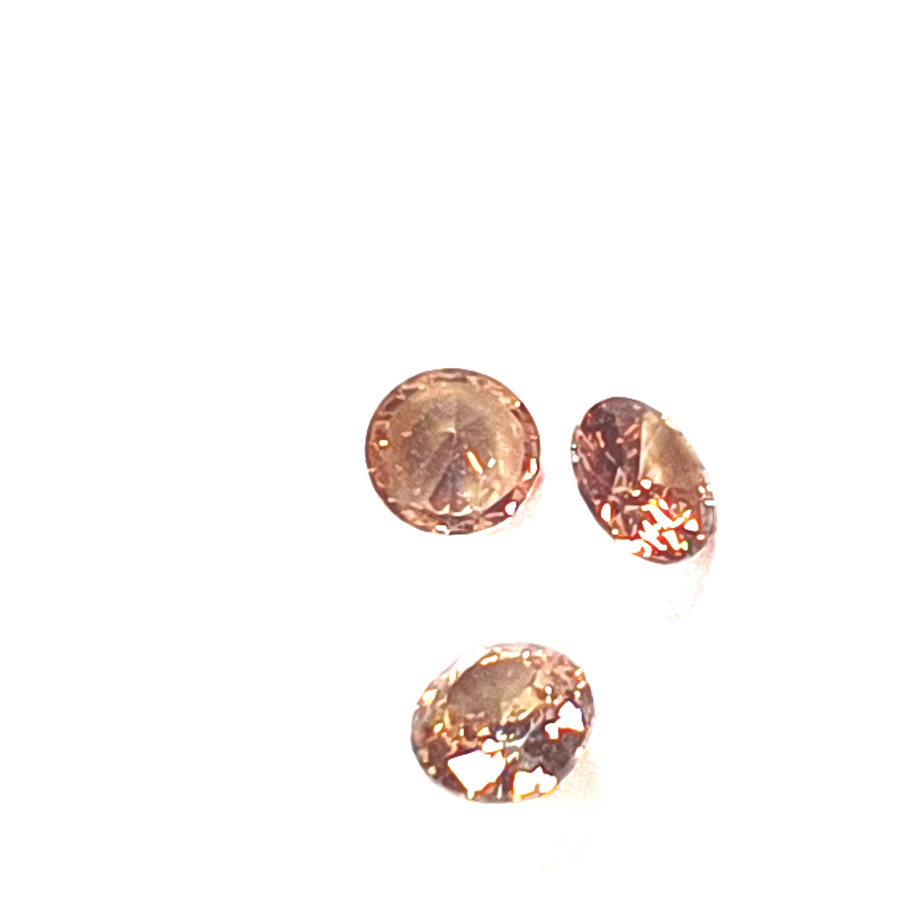 cyrkonia okrągła szampan 5mm