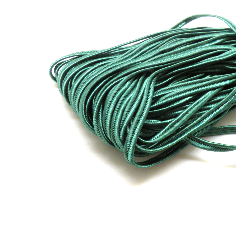 Sznurek soutache aksamitna zieleń 3mm