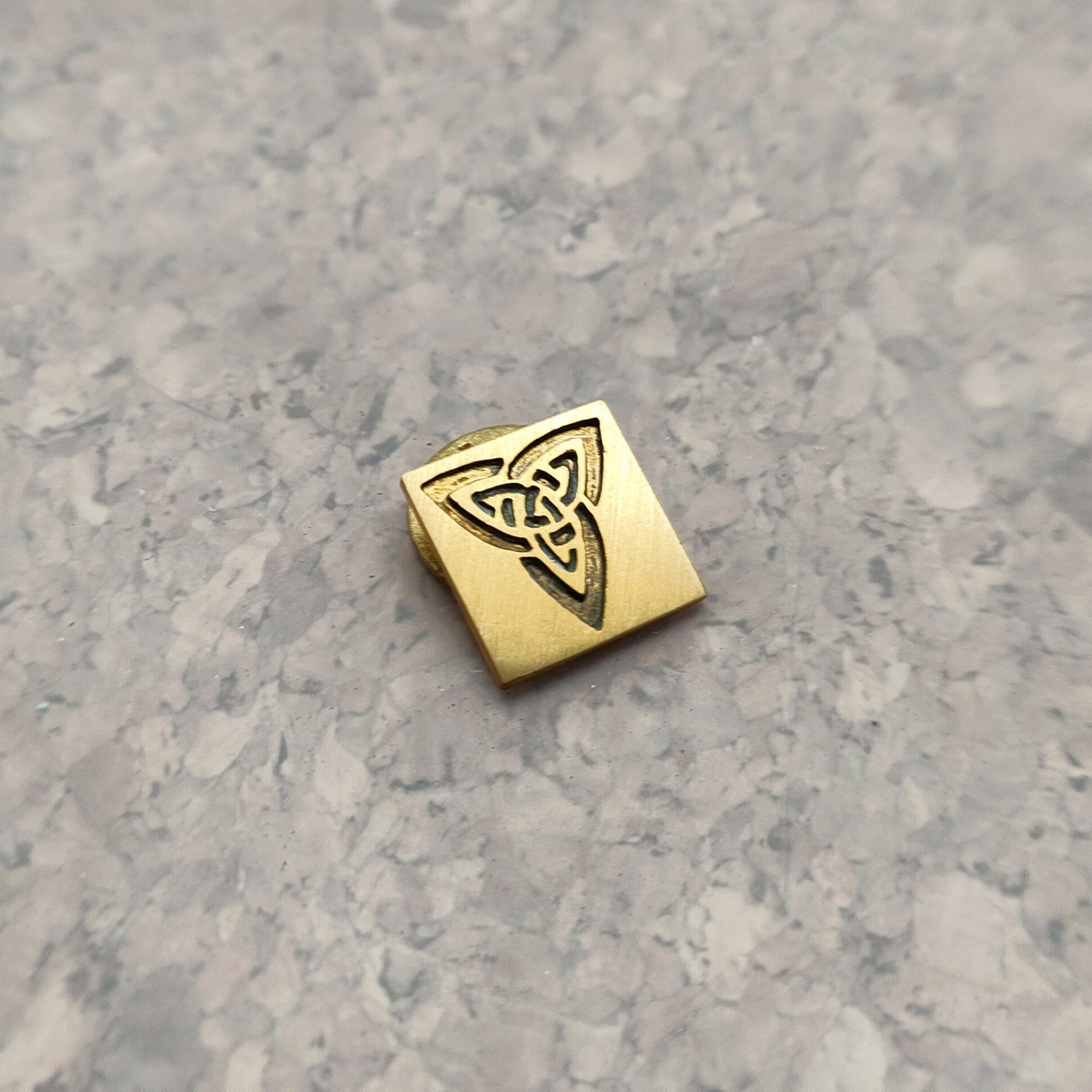 Stempel mosiężny wklęsły 15x15mm - celtic