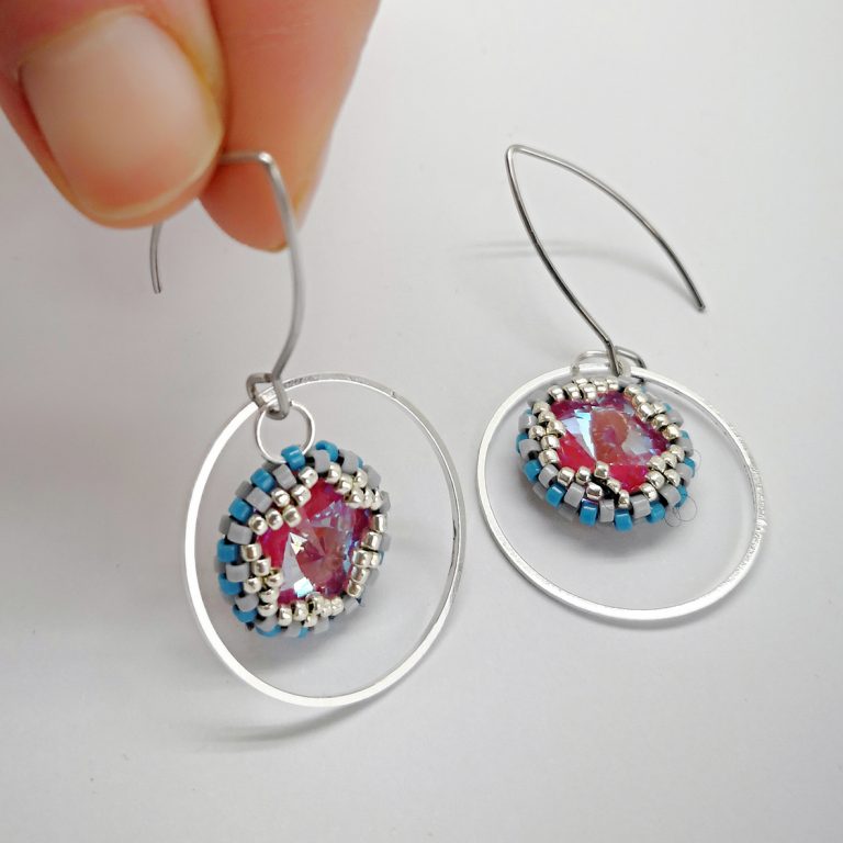 Kurs robienia biżuterii z koralików: beading peyote z kryształkami rivoli