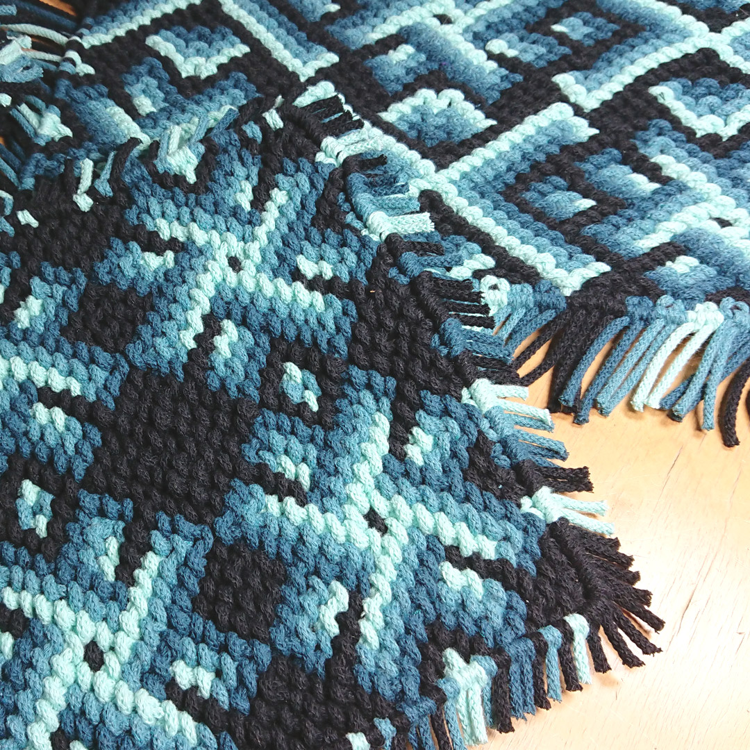 Makrama - wzorzyste serwetki