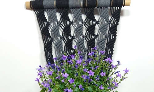 Makrama – kwietnik