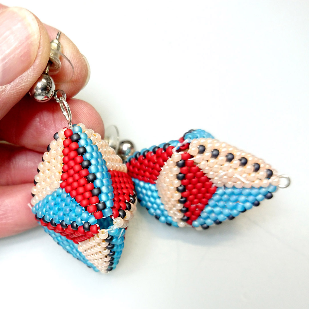 Beading - kolczyki peyote