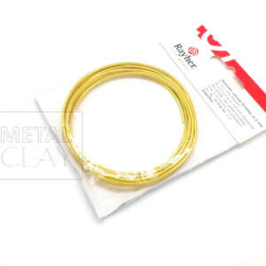 Drut aluminiowy 2mm w kolorze złotym