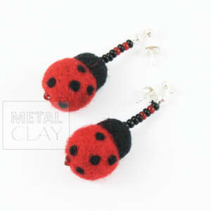 Tutorial Filc - kolczyki "Biedronki"