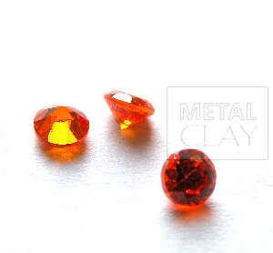 cyrkonia okrągła orange 3mm