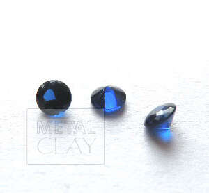 cyrkonia (spinel) okrągła szafir 3mm