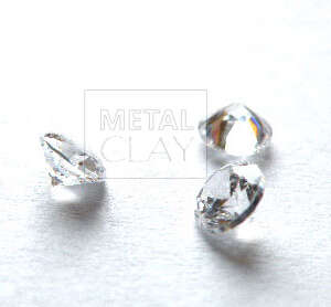 cyrkonia okrągła biała 4 mm