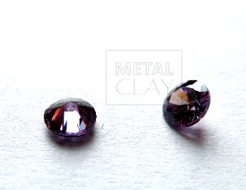 cyrkonia okrągła ametyst 4 mm