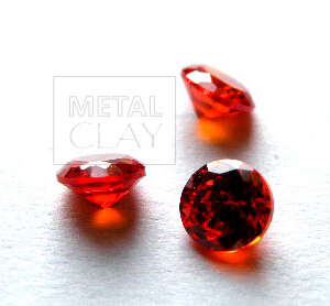 cyrkonia okrągła orange 4 mm