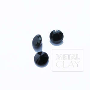 cyrkonia okrągłą czarna 4 mm