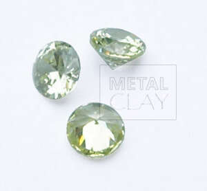 cyrkonia okrągła peridot 4 mm