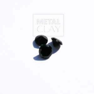 cyrkonia okrągła czarna 3mm