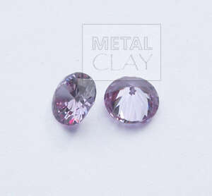 cyrkonia okrągła lawenda 5mm