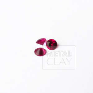 cyrkonia (corund) okrągła rubin 5mm