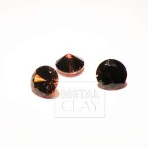 cyrkonia okrągła kawa 8 mm