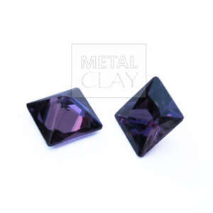 cyrkonia kwadratowa ametyst 8x8mm
