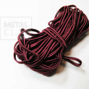 Sznurek soutache bordowy 3mm