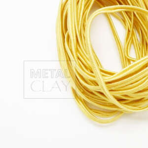 Sznurek soutache zgaszony żółty 3mm