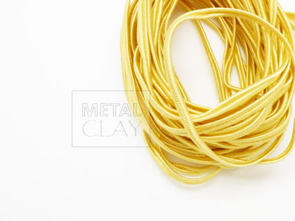 Sznurek soutache zgaszony żółty 3mm