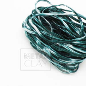 Sznurek soutache ciemnozielony melanż 3mm