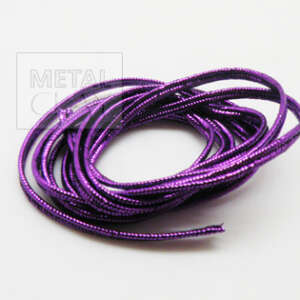 Sznurek soutache metaliczny fioletowy