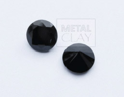 cyrkonia okrągła czarna 5mm