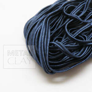 Sznurek soutache stalowo-niebieski 3mm